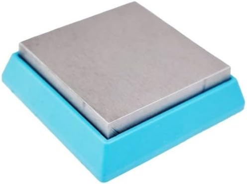 Bead Buddy Bench Block Steel Rubber Cushion Base 2-1/2" Square Anvil 3/4" Thick