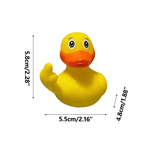 Rubber Ducks, 2.28" The Finger Rubber Duck, Cute Small Rubber Ducks