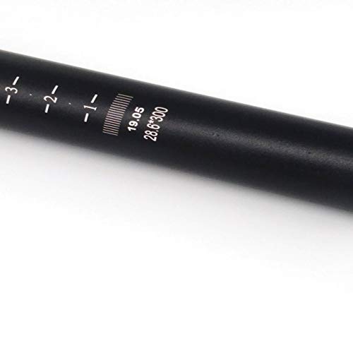 HUA 28.6 x 300 mm Alloy Seatpost 1.13inchx11.81inch Bike Bicycle Alluminium Alloy Seat Post with Micro Adjust Clamp