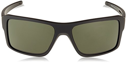 Oakley Men's Double Edge Rectangular Sunglasses, Matte Black, 66.01 mm