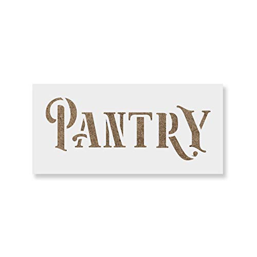 Rustic Pantry Stencil Template for Walls and Crafts - Reusable Stencils for Painting in Small & Large Sizes - Thumbnail 4