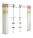 PRINCE HANGER, Deluxe 4 Tier & Shelf Clothes Rack with Curtain, Clothing Rack, Closet Organizer, Freestanding, Tension Rod, PHUS-0061, Made in Korea