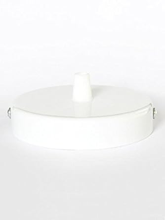 That Haus White Metal Ceiling Rose For Pendant Lighting 1 Point