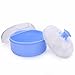 Voberry® Baby Soft Face Body Cosmetic Powder Puff Sponge Box Case Container (blue)