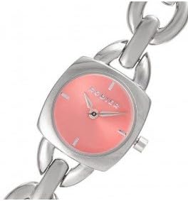 Rodger Silver Watch with Pink Dial, Silver Bracelet, Watch, Japanese Analog Quartz Movement, Waterproof