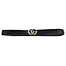 Womens Genuine Leather Thin Belts For Jeans 1.18″ Wide With Letter Buckle (black) …