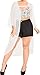 LA LEELA Women's Kimono Holiday Solid Casual One Size White Solid