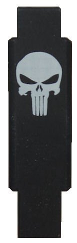 Molon Labe Laser Engraved Billet Skull Tactical Trigger Guard (Screw Assembled), Black