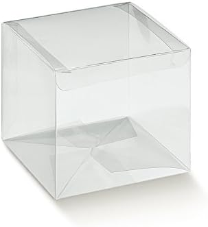Box Transparent PVC Acetate mm.80 x 80 x 110 PZ.50