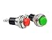 WMYCONGCONG 20 PCS Momentary SPST Metal Push Button Switch Red Green Cap with 10mm Thread