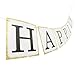 Happily Ever After Banner Sign Gold Glitter Heart -Wedding Engagement Bridal Shower Party Decorations - Photo Props
