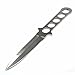 Snake Eye Tactical Dive Knife ll, All Stainless with Line Cutter, Razor Edge and Leg Strap Sheath (Single Edge)