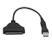 RIITOP USB-C to SATA Converter USB 3.1 Type-C Adapter Cable for 2.5