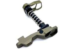 CHEEKON Ambidextrous Magazine Release AR M4 Aluminum CNC Process Tactical Competitive Style Multiple Colors are Available for AEG Accessory (Golden Brown)
