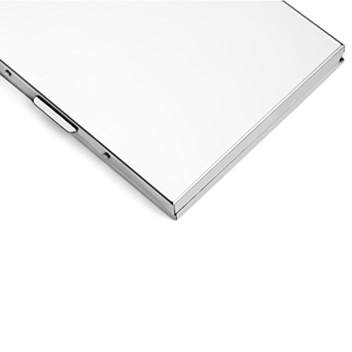 Silver Stainless Steel Extra Slim Cigarette Case(SM176)