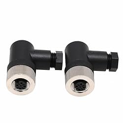 Eonvic M12 4 Pin Female Connector, 12mm A Code