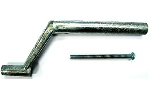 FOUR POINTS INC Barton Kramer Crank Handle 4" Zinc Die Cast Silver 5/16" Dia.