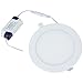 Brillhood 18W 8-inch Ultra-thin Round LED Recessed Ceiling Panel Down Light Lamp with Driver, 1440lm, 110W Incandescent Equivalent, 6000K (Cool White), Home, Office, Commercial Lighting, 10-Pack