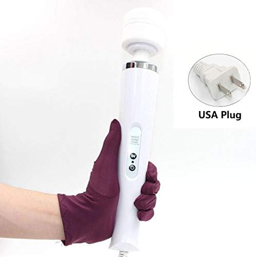 Rabbit Women Wired/Less Powerful AV Magic Wand s Big Funny Toys Woman,China,White US Plug