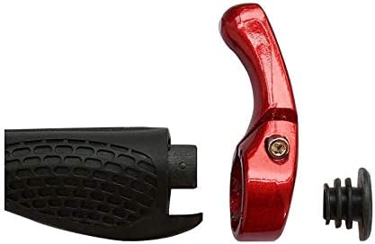 Ybrb 自転車部品アンチスキッド直線道路ハンドルハンドルバー合金ロックゴムとアルミニウムと