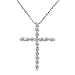 white gold cross pendant
