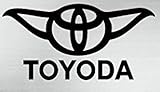 CMI162 Toyoda Star Wars Yoda Vinyl Car Decal Sticker Black 5