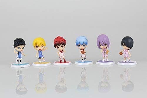Fallhuoz 2 6pcs/Set Anime Kuroko's Basketball Kuroko No Basuke Edition PVC Action Figure Tetsuya Basket Collection Model Toy