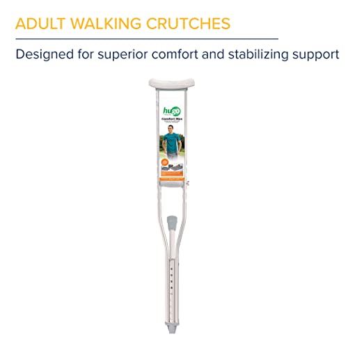 Hugo Mobility Adjustable Adult Crutches For Walking, Walking Crutches