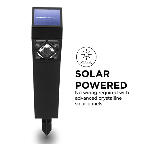 Home Zone Security 8 Pack Solar Outdoor Pathway LED Lights, Charging by