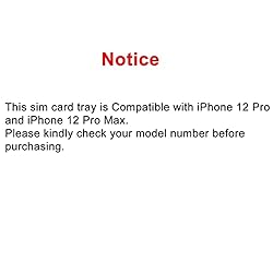 Perzework SIM Card Tray Holder Slot Replacement for