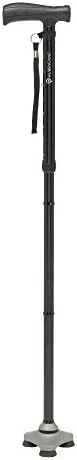 HurryCane Drive Medical Freedom Edition Folding Cane with T Handle, Original Black