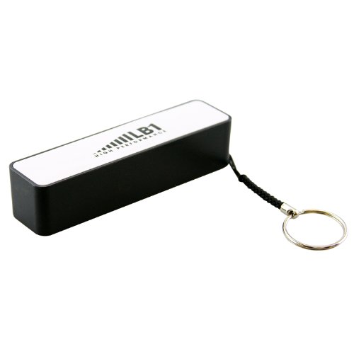 LB1 High Performance New Emergency Power Bank for Oppo U705T Ulike 2 Portable External Battery 2200mAh 5V/1A Mini Universal Power Bank with Key Chain (Black)