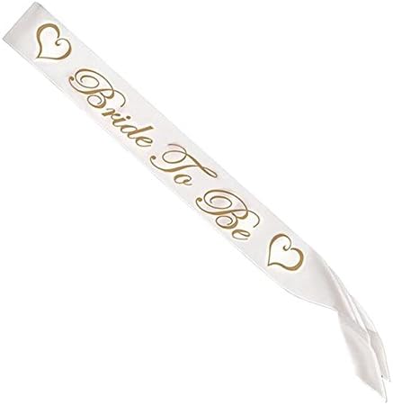 White Lace Bride To Be Sashes Hens Night Party Engagement Bridal Bachelorette