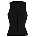 LAZAWG Womens Slimming Sweat Vest Hot Neoprene Shirt Body Shapers for Weight Loss Pure Black XXX-Large