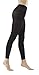 STYLEGAGA Women's 80Denier Semi Opaque Solid Color Footless Pantyhose Tights 2pair (S/M, Black)