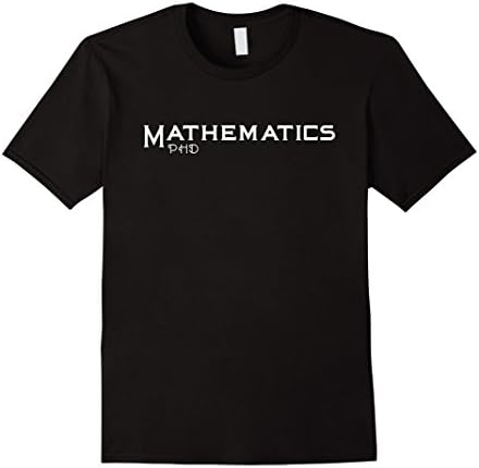 Mens Mathematics PhD T-Shirt Small Black