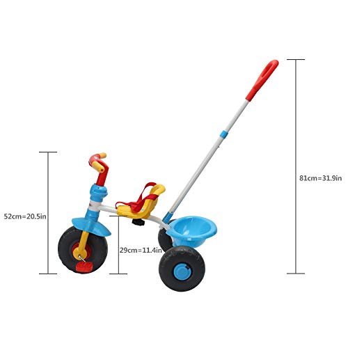 5 ChromeWheels+Tricycle+Pushing+Handle+Toddler