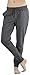 ToBeInStyle Women's Solid Print French Terry Jogger Pants - Charcoal - Medium