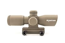 Monstrum Tactical 4x30 Ultra-Compact Rifle Scope with Illuminated Range Finder Reticle (Flat Dark Earth)