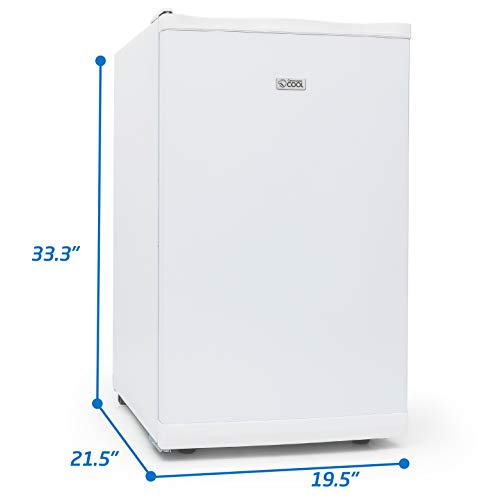 Commercial Cool Upright Freezer, Stand Up Freezer 2.8 Cu Ft with