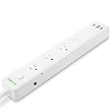 VOCOlinc Smart Wi-Fi Power Strip Multi Outlet, Surge Protector, USB Charging, Timers, Works with HomeKit, Alexa and Google Assistant, No Hub Required, 2.4GHz Wi-Fi, PM2E