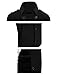 Tom's Ware Men's Stylish Wool Blend Double Breasted Pea Coat TWCC10-BLACK-US XXL