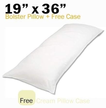 19 X 36 Bolster Body Pillow Free Percale Cotton Pillow Case In