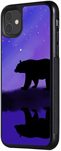 iPhone 11 Pro Max Case,BOSLIVE Bear Star Sky Background Design TPU Slim Anti-Scratch Protective Cover Case for iPhone 11 Pro Max 6.5 Inch (2019)