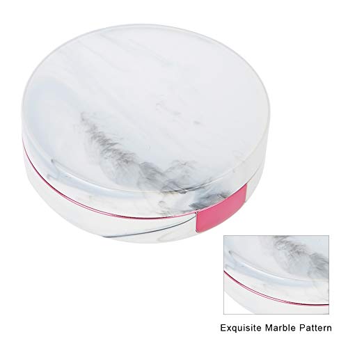 Contact Lens Box 4 colors Contact lenses Soaking case Portable plastic Marble pattern Eye care kit Container(red) - Thumbnail 4
