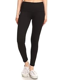 Leggings Depot pantalones de algodón para entrenar de mezcla de algodón y tela de toalla supersuave con cordón para dama