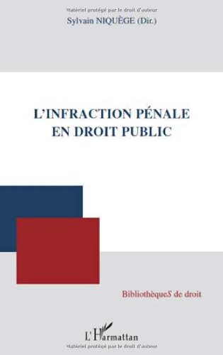 L' infraction pénale en droit public