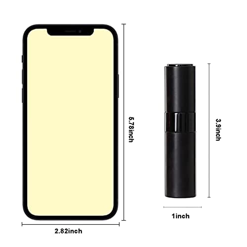 YOCASII 3pcs 8ML Perfume Atomizer, Travel Refillable Bottles Empty with 3 Droppers, Portable Mini Perfume Spray Bottle, Container Travel Cologne Dispenser with Gift Bag