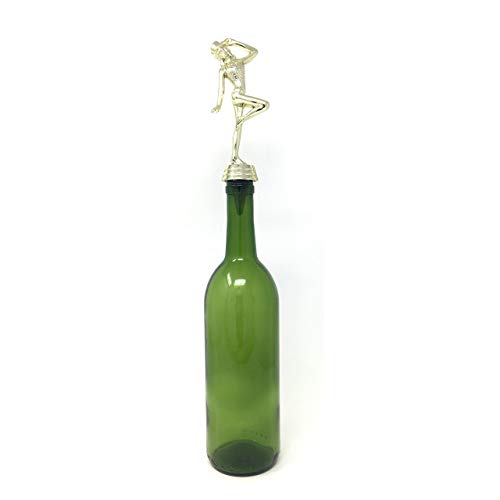 Jazz Dance Wine Bottle Stopper - Handmade with Stainless Steel Base and Repurposed Trophy Top