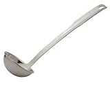 HIC Harold Import Co. 43687 HIC Essential Ladle With Long Handle, 18/8 Stainless Steel, 12.5-Inches, 3-Ounce Capacity, Silver
